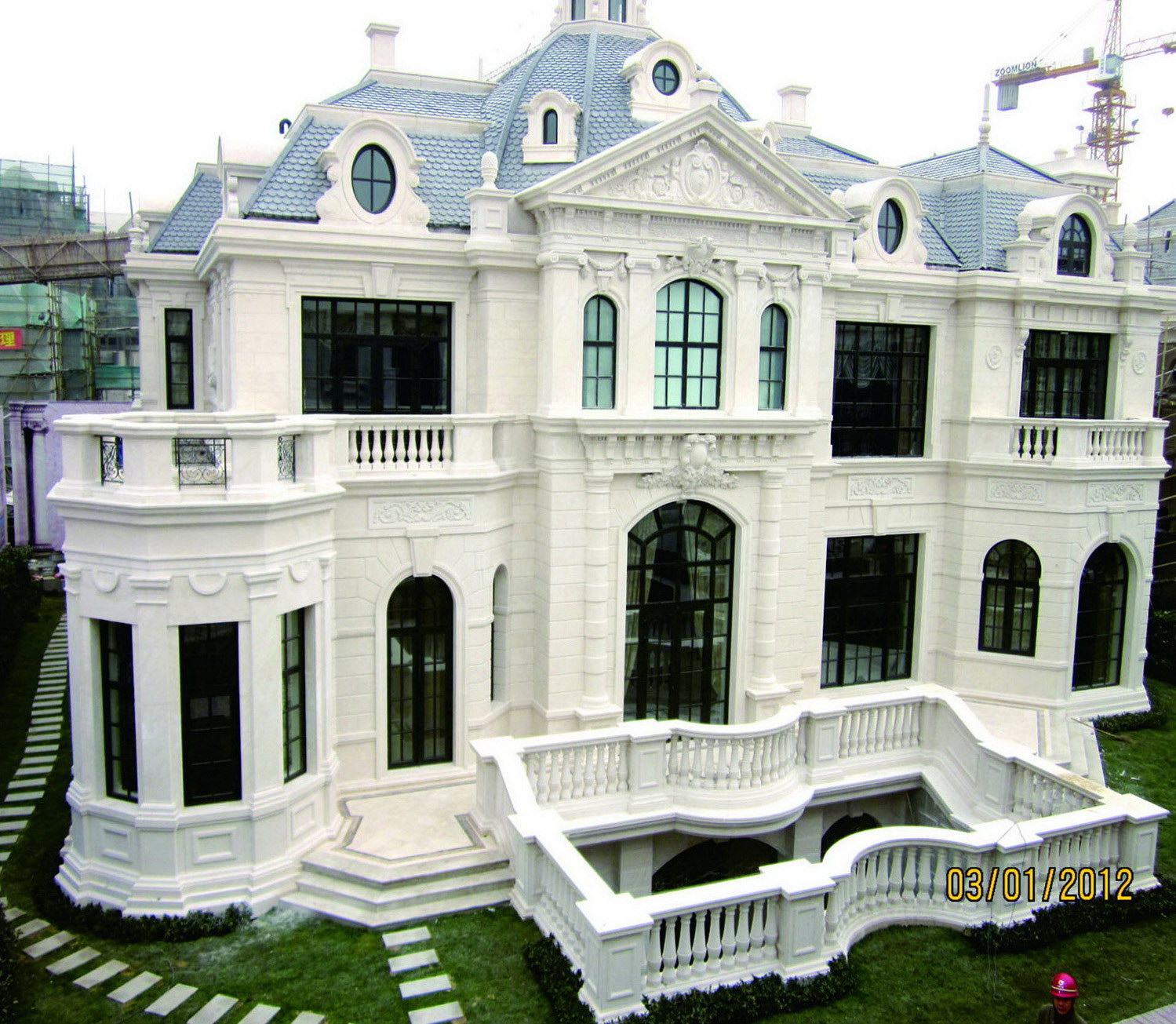 别墅幕牆效果圖2